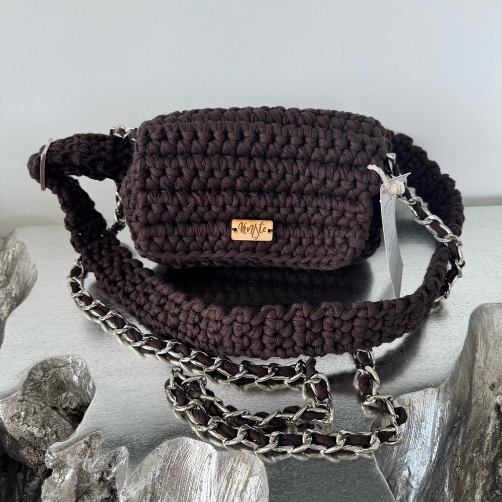 NWT Brown Crochet Crossbody Bag | Vacation | Boho | Summer